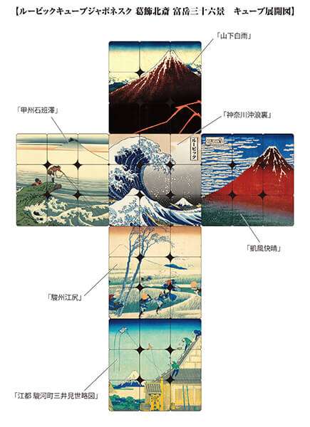 RUBIK’S CUBE JAPONESQUE KATSUSHIKA HOKUSAI “FUGAKU SANJŪROKKEI”